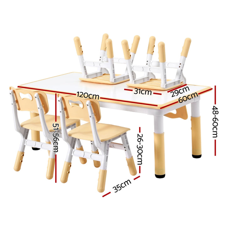 Kids Whiteboard Activity Table & Chairs Set - Homecoze