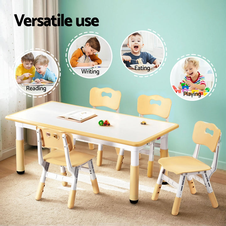 Kids Whiteboard Activity Table & Chairs Set - Homecoze