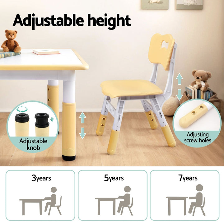 Kids Whiteboard Activity Table & Chairs Set - Homecoze