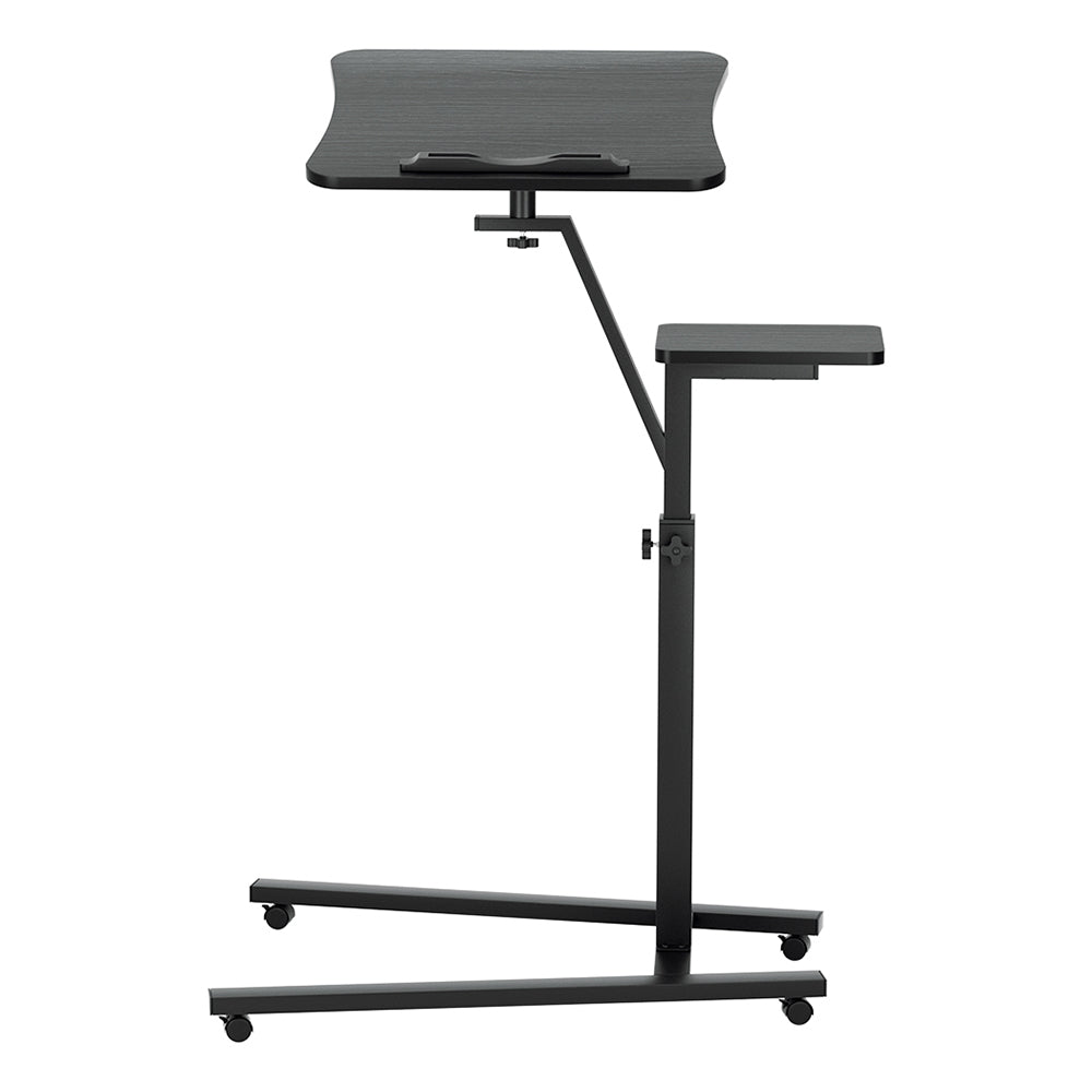 Mobile Laptop Desk Height & Tilt Adjustable with Mouse Stand - Black - Homecoze
