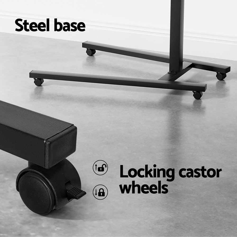 Mobile Laptop Desk Height & Tilt Adjustable with Mouse Stand - Black - Homecoze