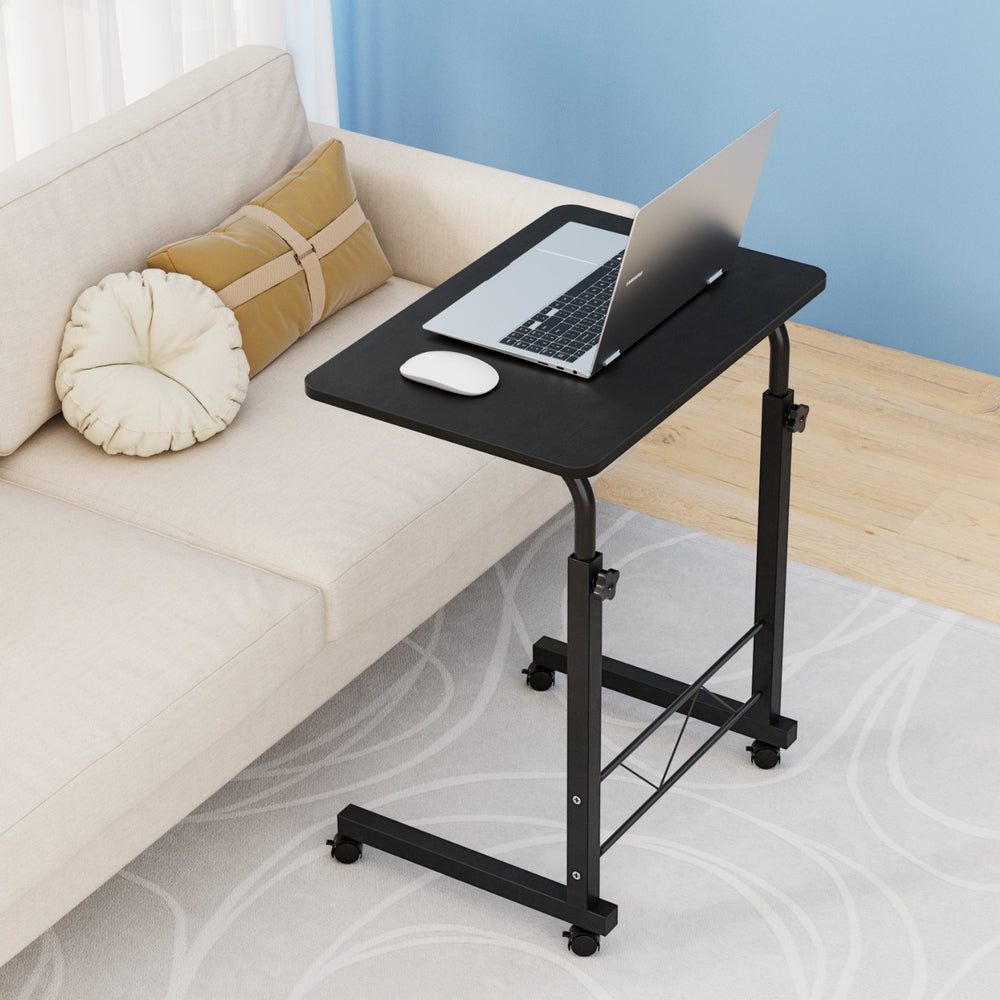Small Portable Adjustable Height Mobile Laptop Desk - Black - Homecoze