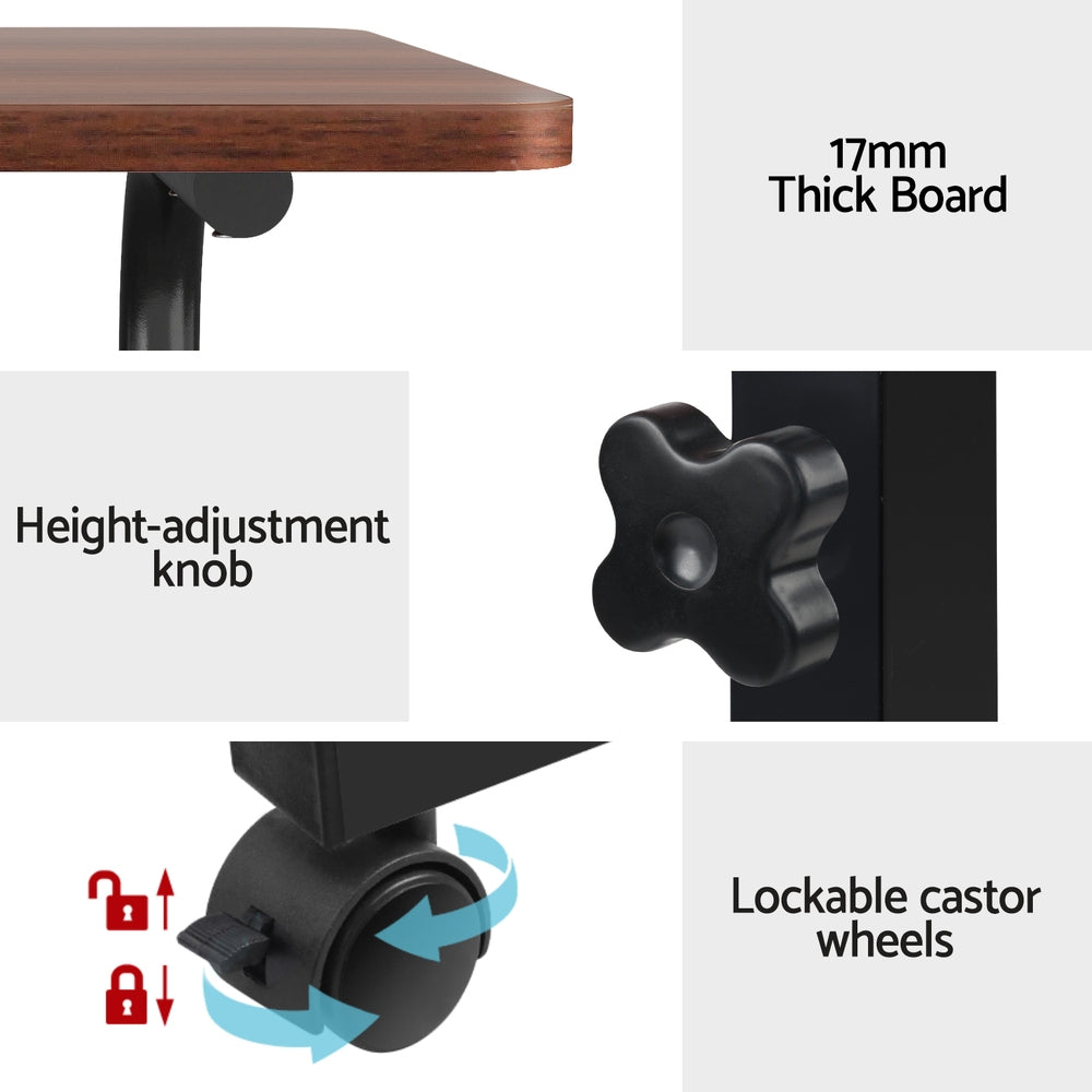 Laptop Table Desk Portable - Dark Wood - Homecoze