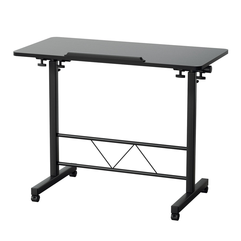 Portable Adjustable Height Mobile Laptop Desk - Black - Homecoze