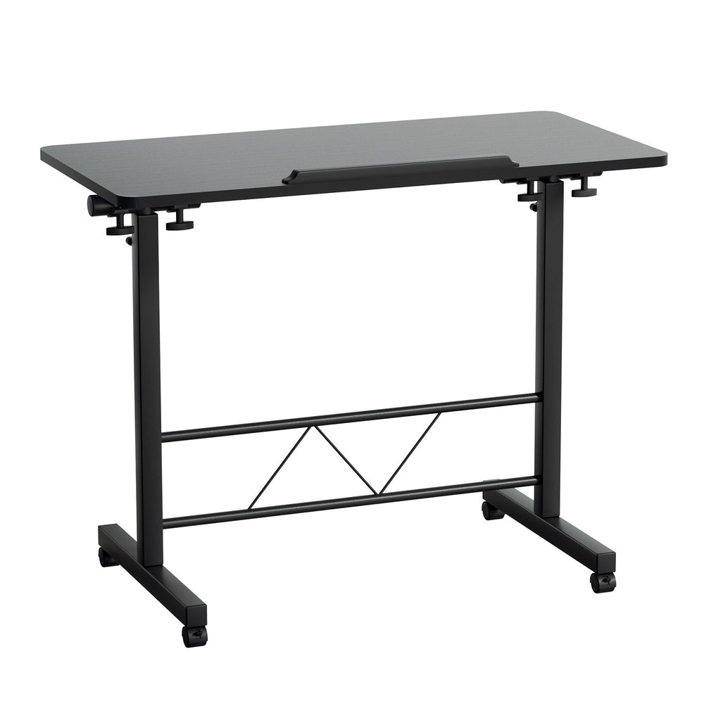 Portable Adjustable Height Mobile Laptop Desk - Black - Homecoze