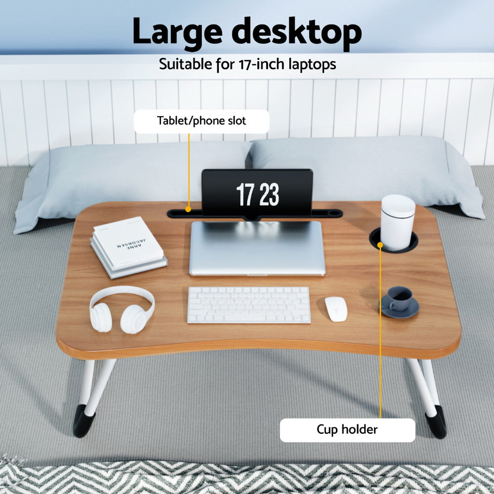 Laptop Desk Table Foldable Stand Lap Tray Sofa Bed Portable Adjustable Desks - Homecoze
