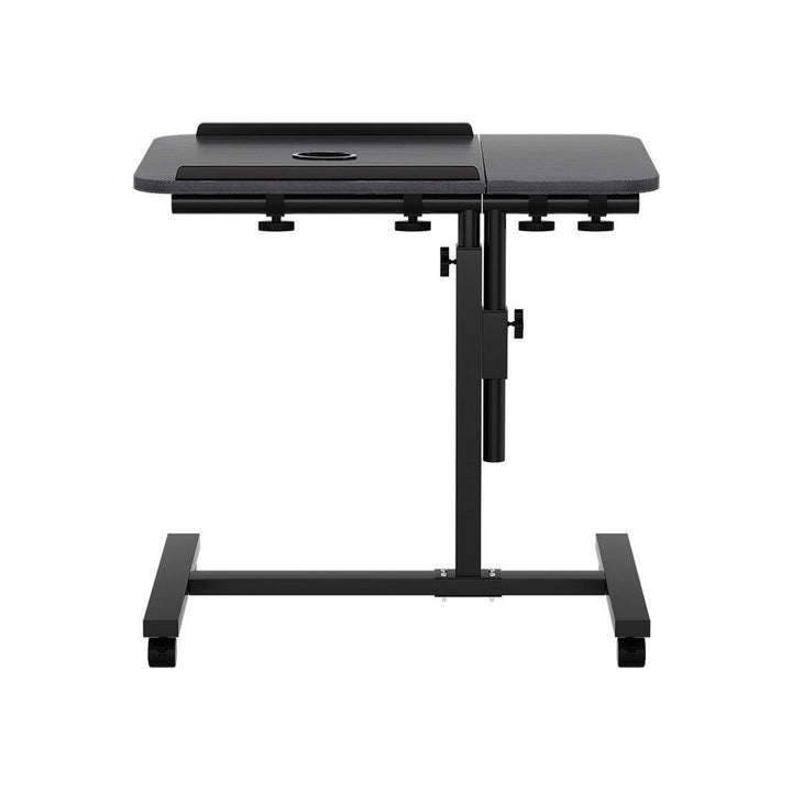 Laptop Tilt Table Desk Adjustable Stand with USB Cooling Fan - Black - Homecoze
