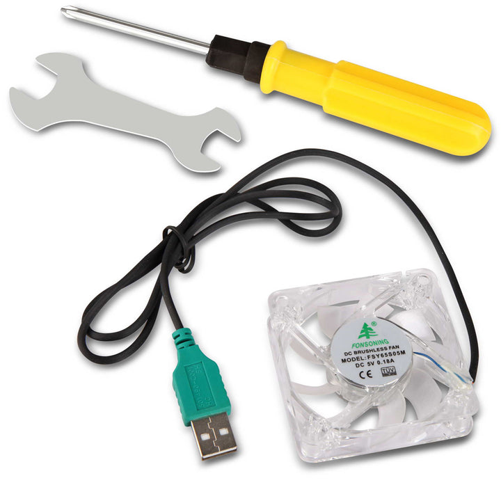 Laptop Tilt Table Desk Adjustable Stand with USB Cooling Fan - Black - Homecoze