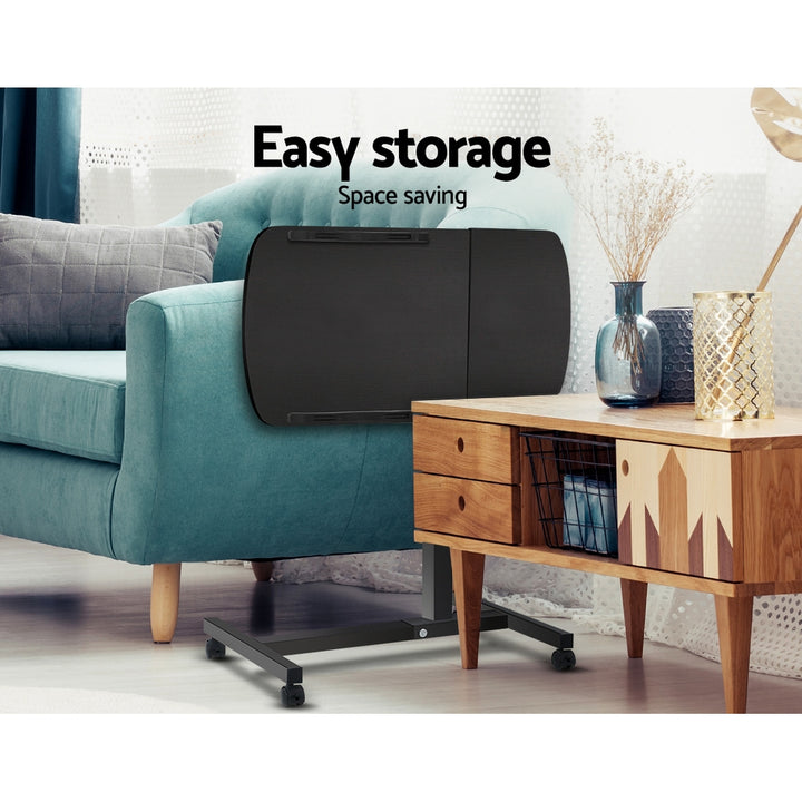 Mobile Laptop Desk Adjustable Stand - Black - Homecoze