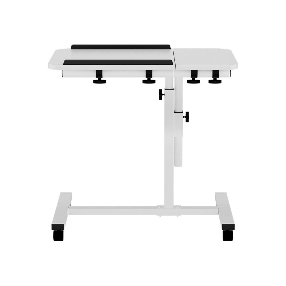 Mobile Laptop Desk Adjustable Stand - White - Homecoze
