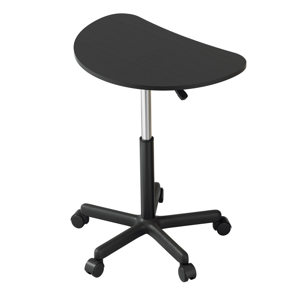 Portable Laptop Desk Height Adjustable Caster Wheel - Black - Homecoze