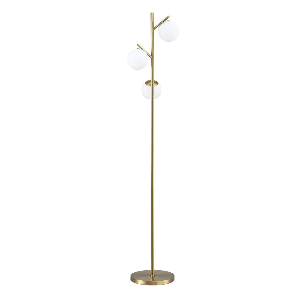 3-Light Tree Floor Lamp 165cm - Gold - Homecoze