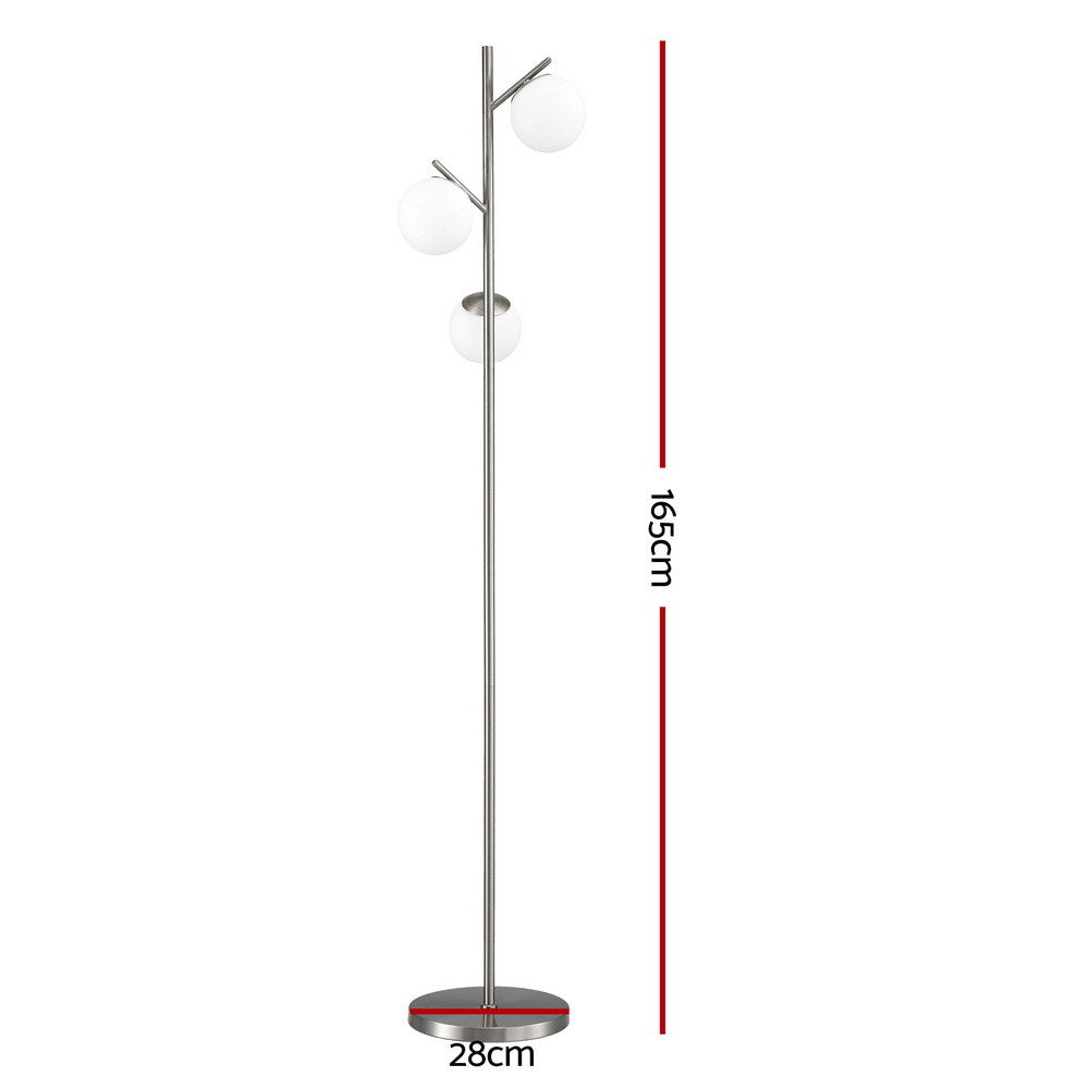 3-Light Tree Floor Lamp 165cm - Homecoze