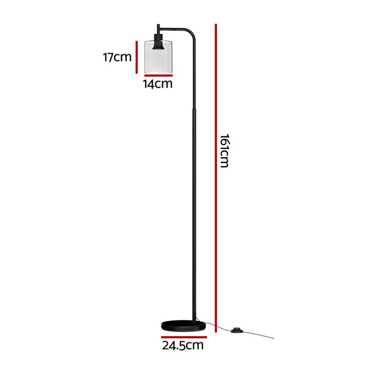 Modern Industrial Style Floor Lamp 161cm - Black - Homecoze