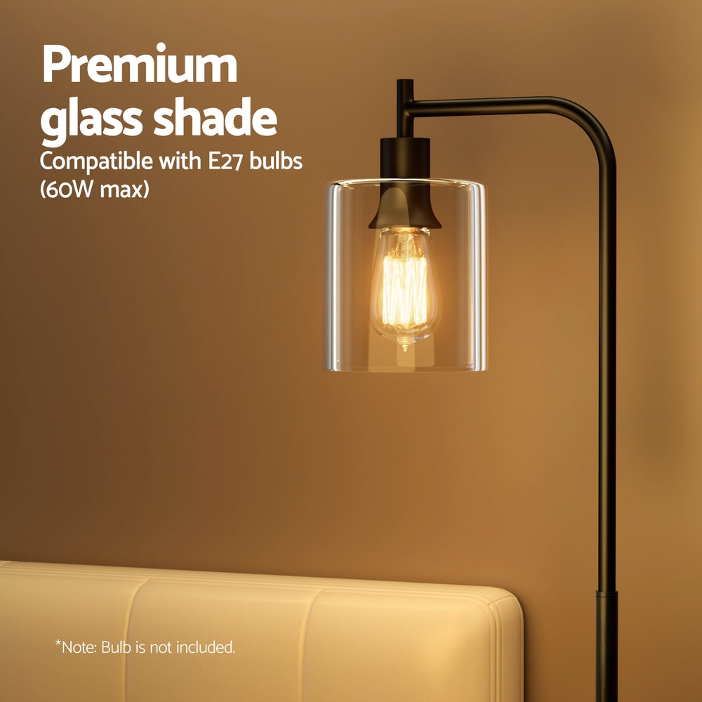 Modern Industrial Style Floor Lamp 161cm - Black - Homecoze
