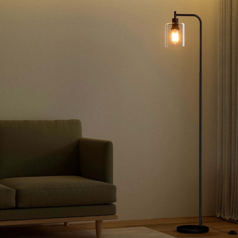 Modern Industrial Style Floor Lamp 161cm - Black - Homecoze