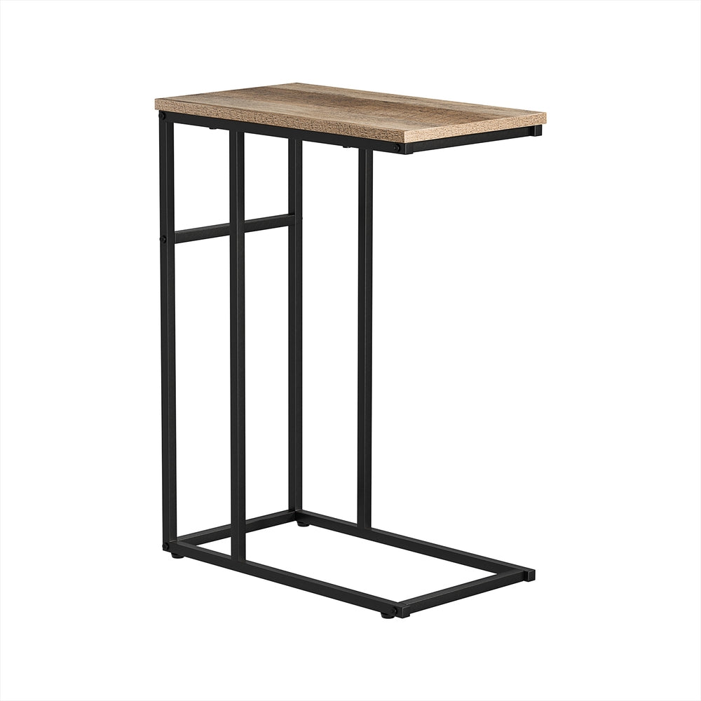 Coffee Side Table Laptop Desk - Oak & Black - Homecoze