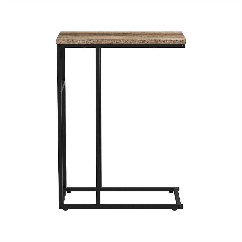 Coffee Side Table Laptop Desk - Oak & Black - Homecoze