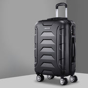 Wanderlite 20" 55cm Luggage Trolley Travel Suitcase Set TSA Hard Case Lightweight Strap - Homecoze