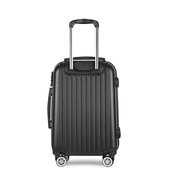 Wanderlite 20" 55cm Luggage Travel Suitcase - Black