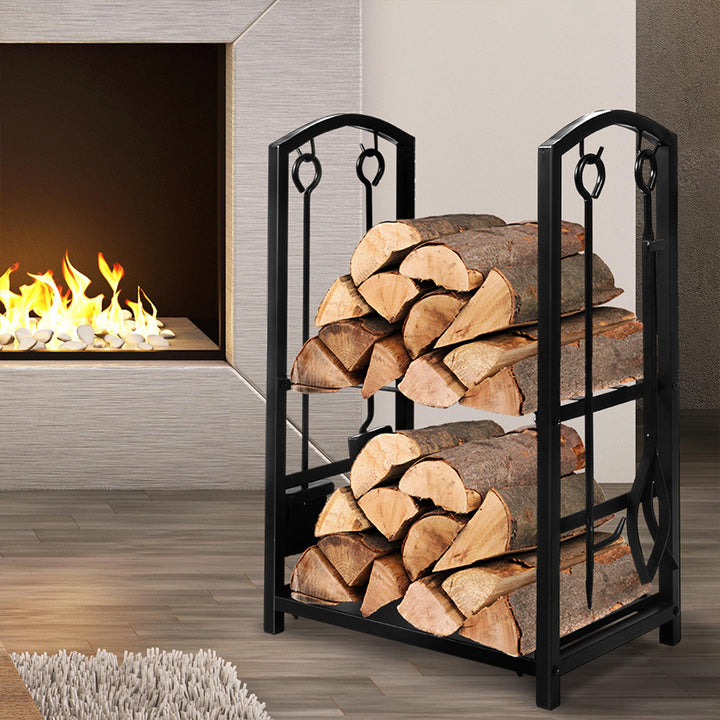 Traderight Firewood Rack 4 Fireplace-1831592721580691462