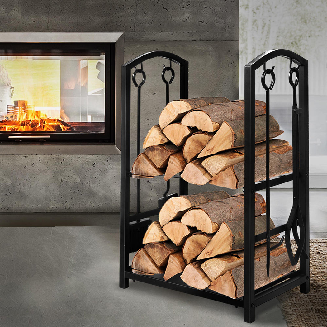 Traderight Firewood Rack 4 Fireplace-1831592721580691463