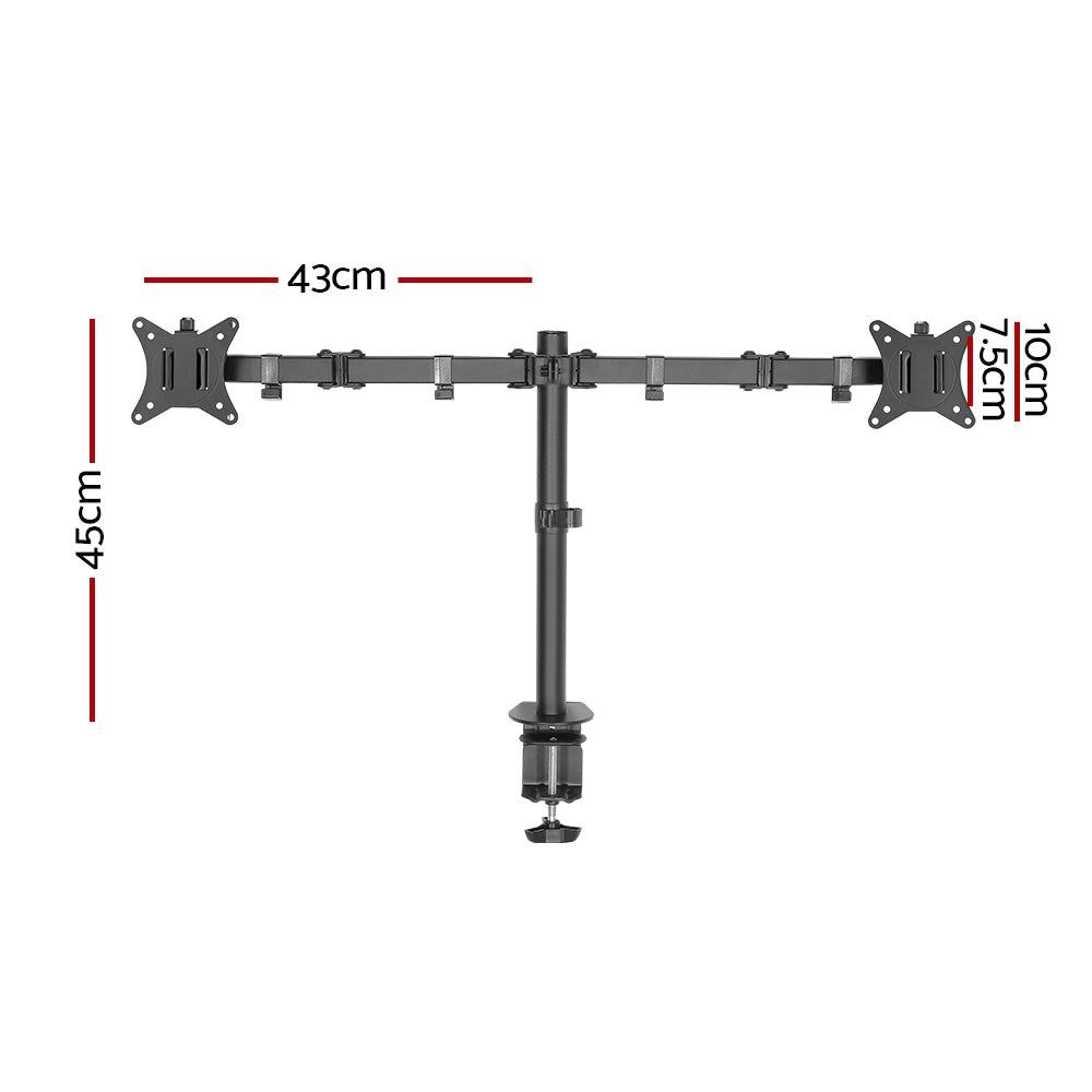 Dual Monitor Arm Adjustable Desk Mount - Homecoze