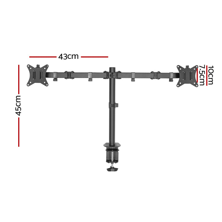 Dual Monitor Arm Adjustable Desk Mount