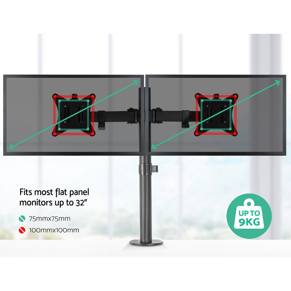 Dual Monitor Arm Adjustable Desk Mount - Homecoze