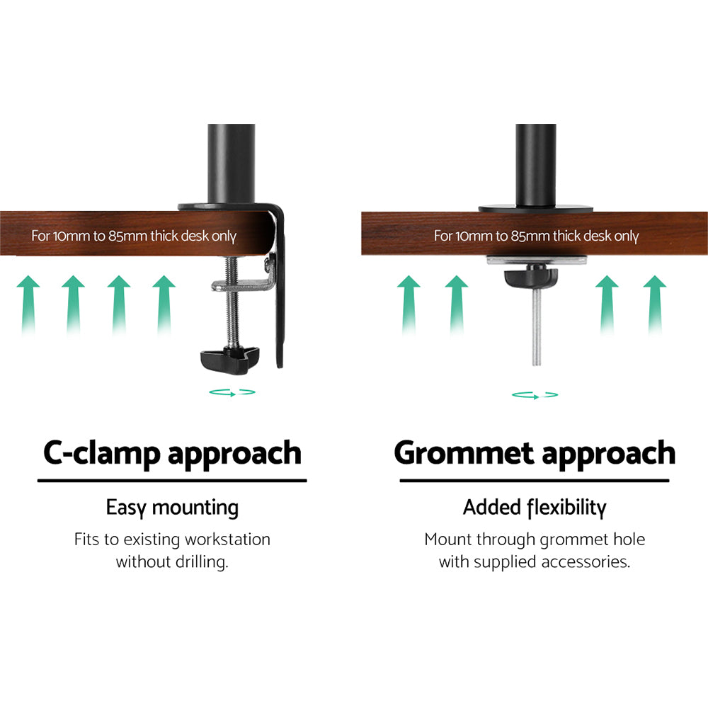 Dual Monitor Arm Adjustable Desk Mount - Homecoze