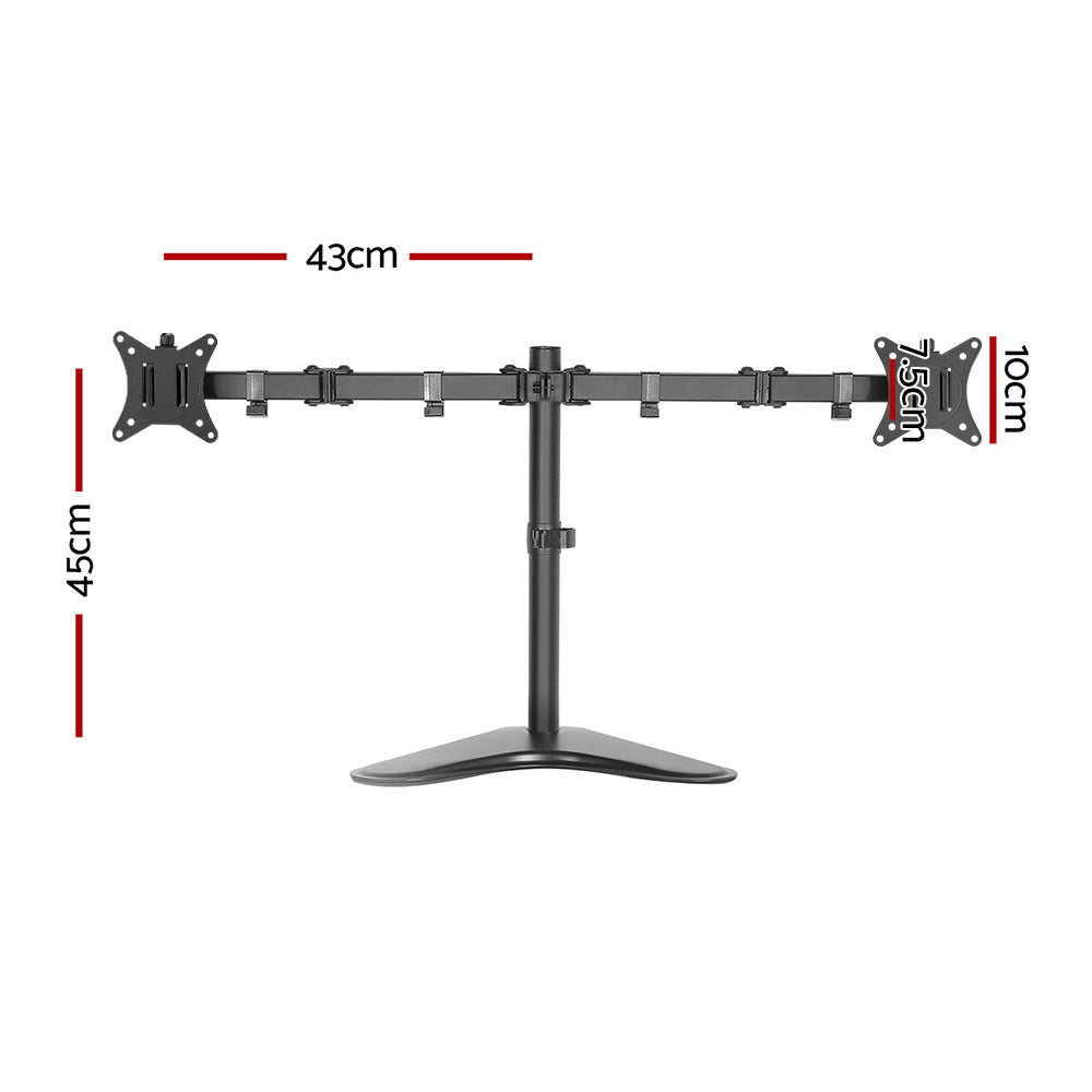Dual Monitor Arm Adjustable Desktop Stand - Homecoze