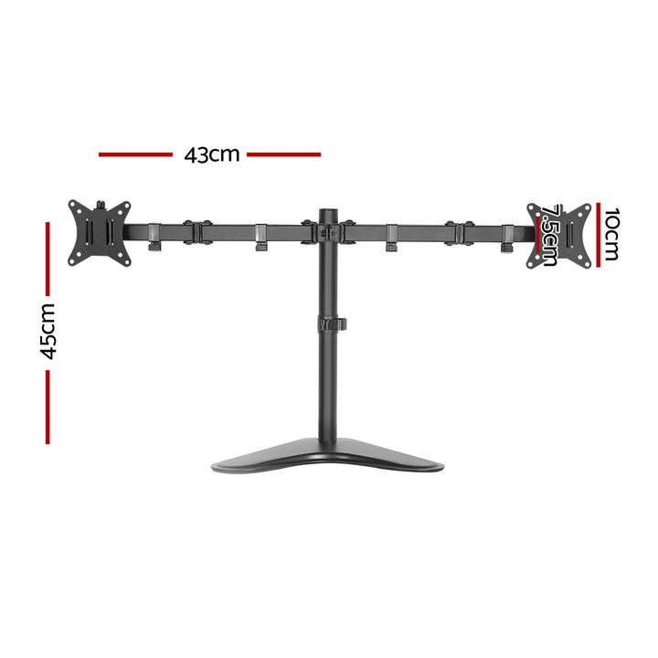 Dual Monitor Arm Adjustable Desktop Stand