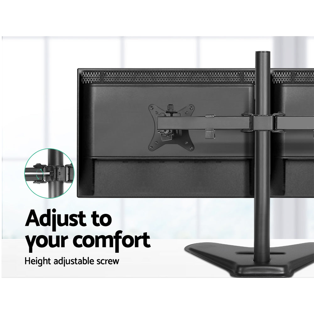 Dual Monitor Arm Adjustable Desktop Stand