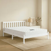Dayton (Double) Bed Frame & Mattress Set - White