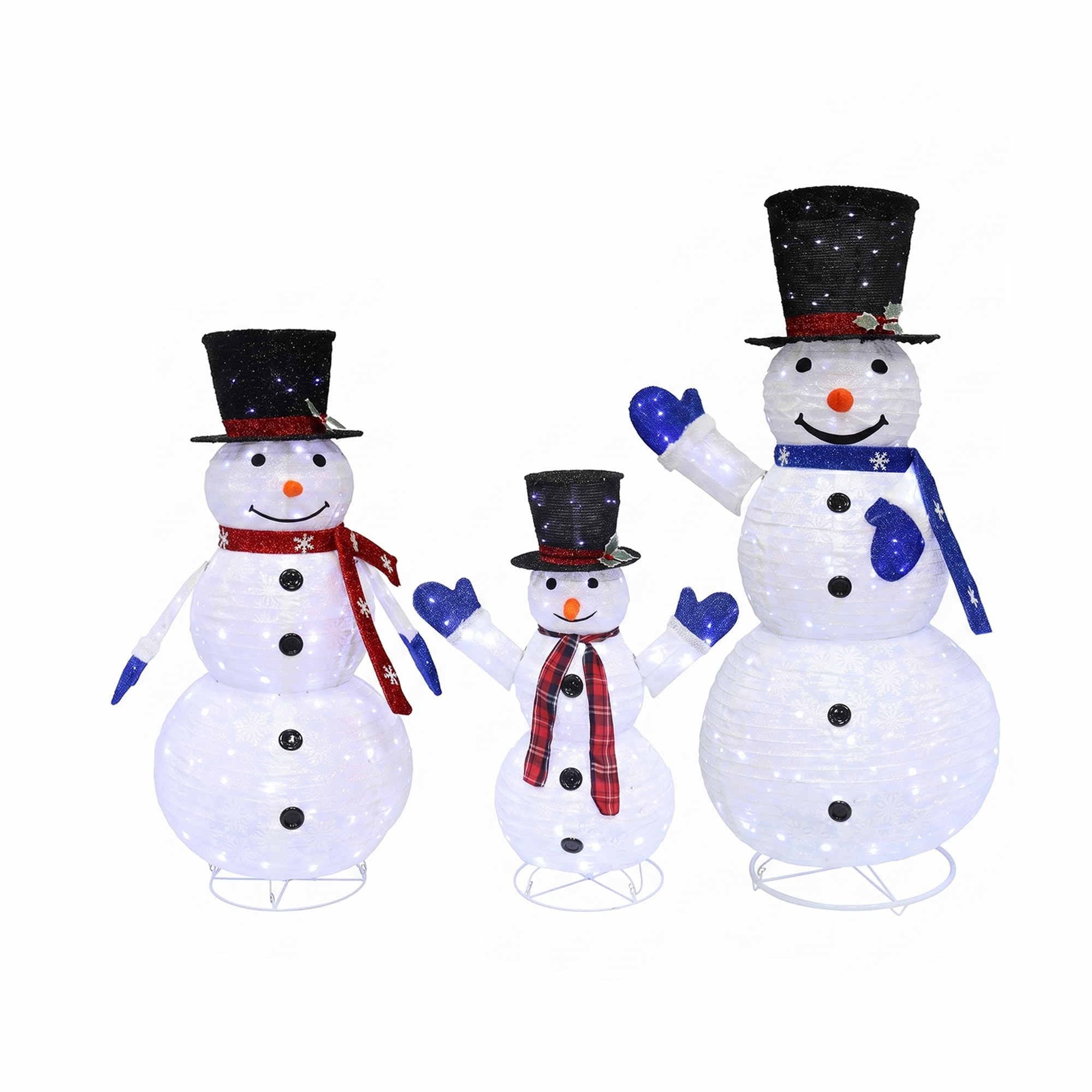 155cm 3PC Snowman 3D LED Christmas Motif Light