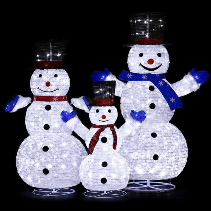 155cm Snowman Set 3D Christmas Motif Light LED