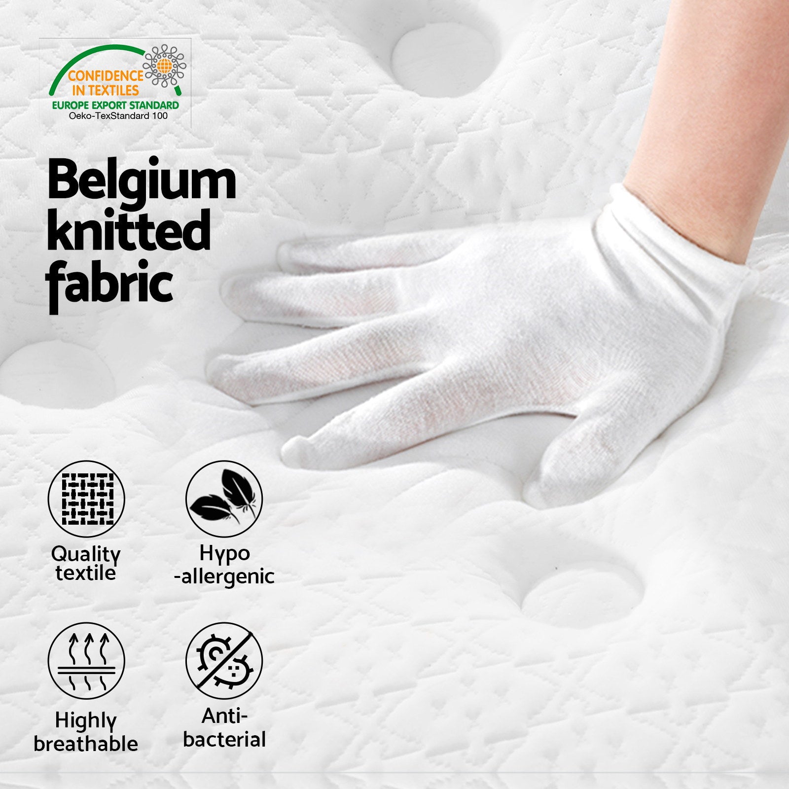 Aurora (Queen) Euro Top Spring Mattress – 21cm - Homecoze