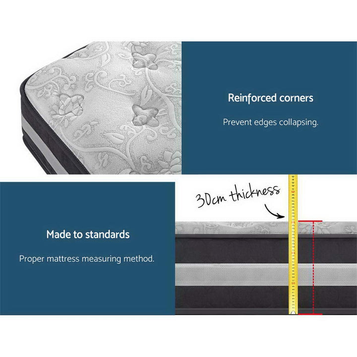 Celestial (King Single) Pocket Spring Mattress | 30cm - Homecoze