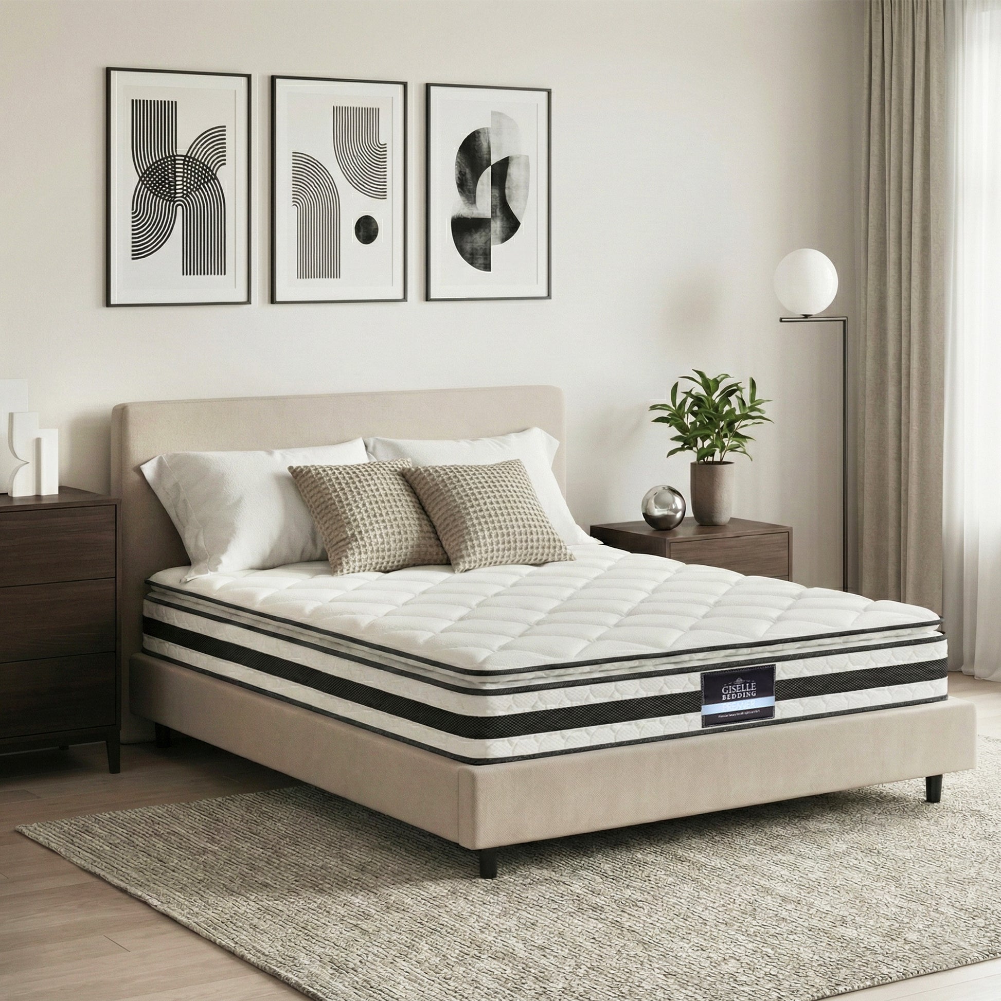 Nova (Double) Pillow Top Spring Mattress – 21cm - Homecoze