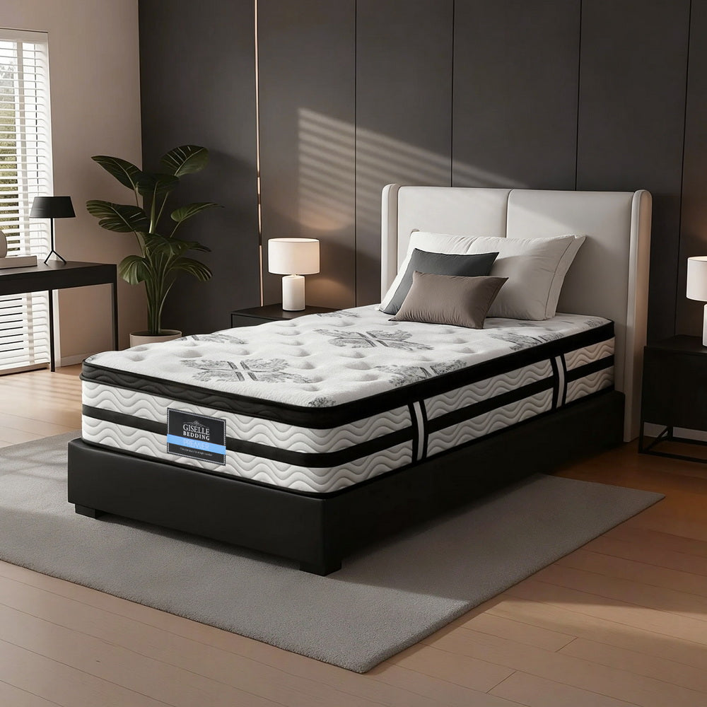 Eclipse (King Single) Euro Top Pocket Spring Mattress – 34cm - Homecoze