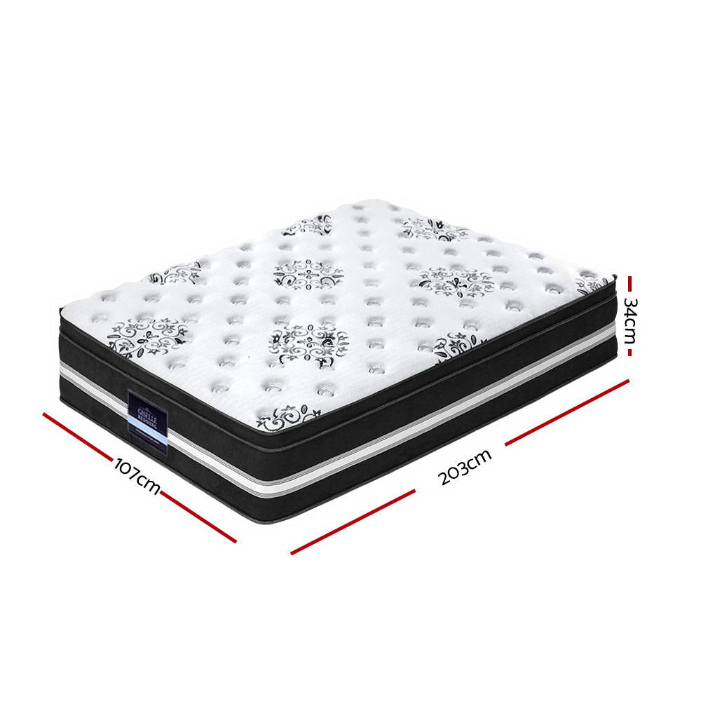 Odyssey (King Single) Cool Gel Euro Top Mattress | 34cm - Homecoze