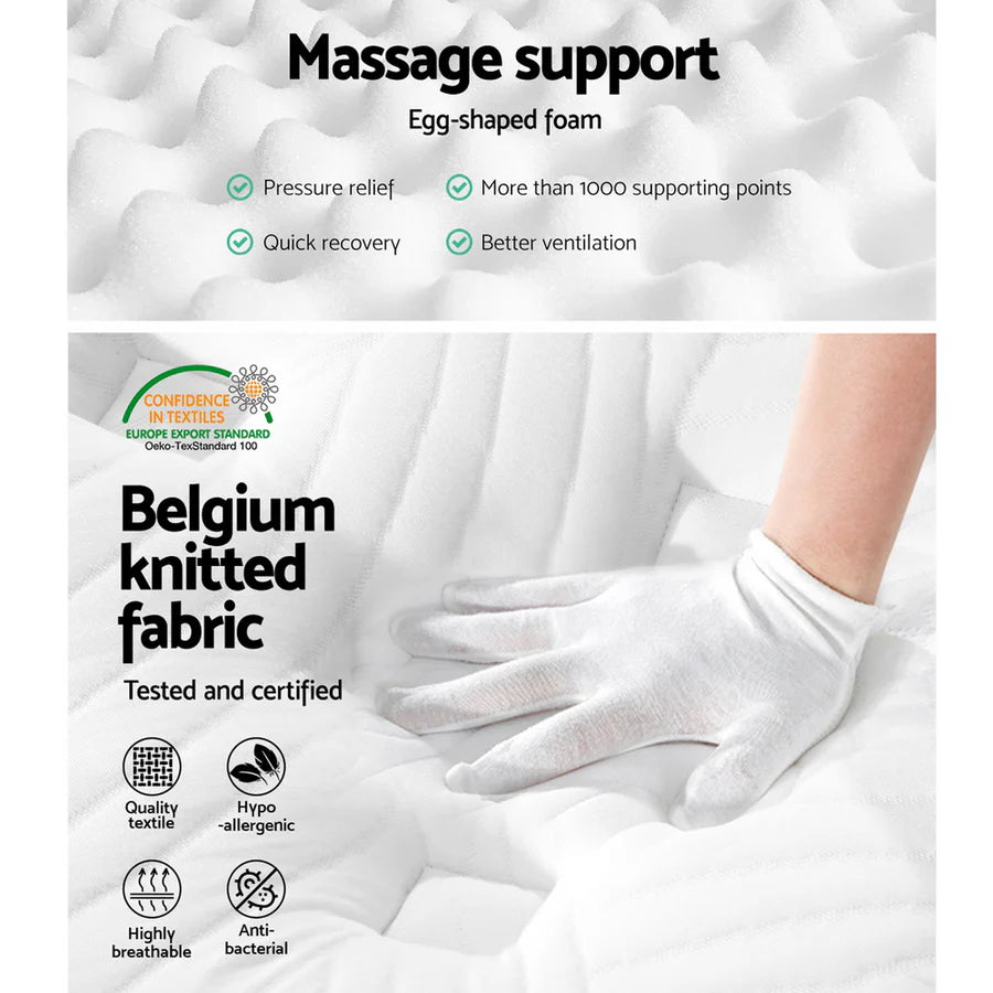 Supernova (Queen) Cool Gel Euro Top Mattress – 34cm - Homecoze