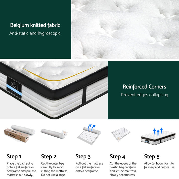 Twilight (King Single) Euro Top Mattress | 31cm - Homecoze