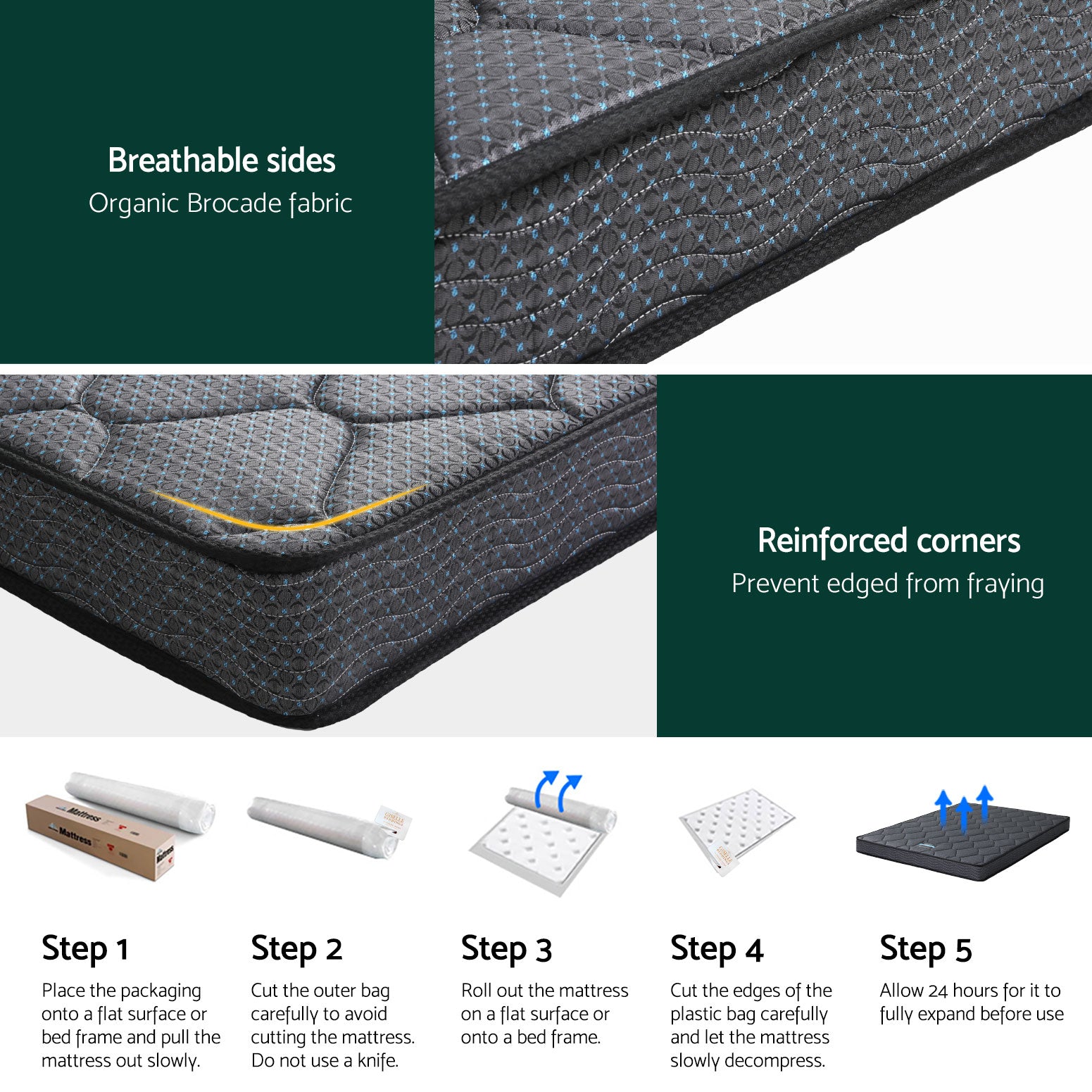 Meteor (Queen) Bonnell Spring Mattress | 16cm - Homecoze