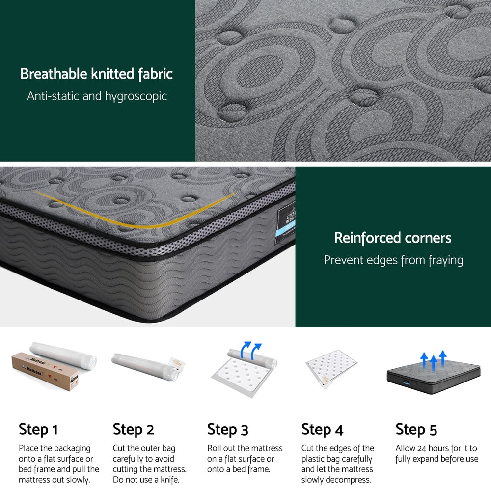 Ion (Double) Euro Top Mattress | 26cm - Homecoze