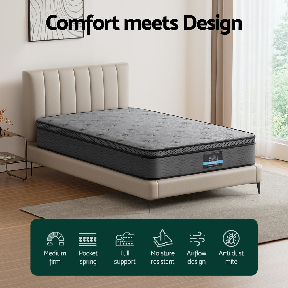 Ion (King Single) Euro Top Mattress | 26cm - Homecoze