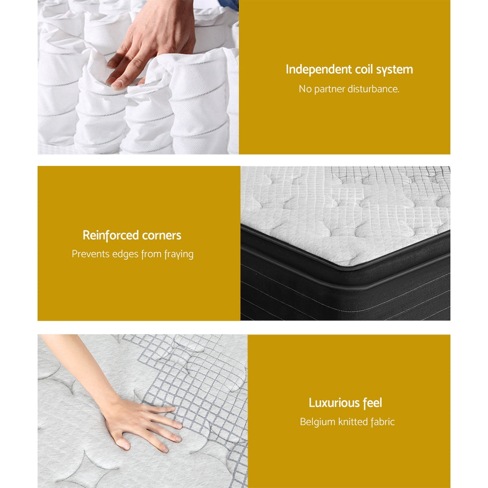 Lunaris (Double) Super-Firm Pocket Spring Mattress | 32cm - Homecoze