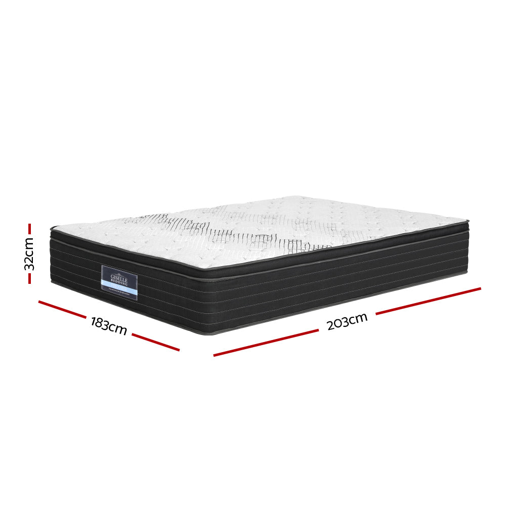 Lunaris (King) Super-Firm Pocket Spring Mattress | 32cm - Homecoze