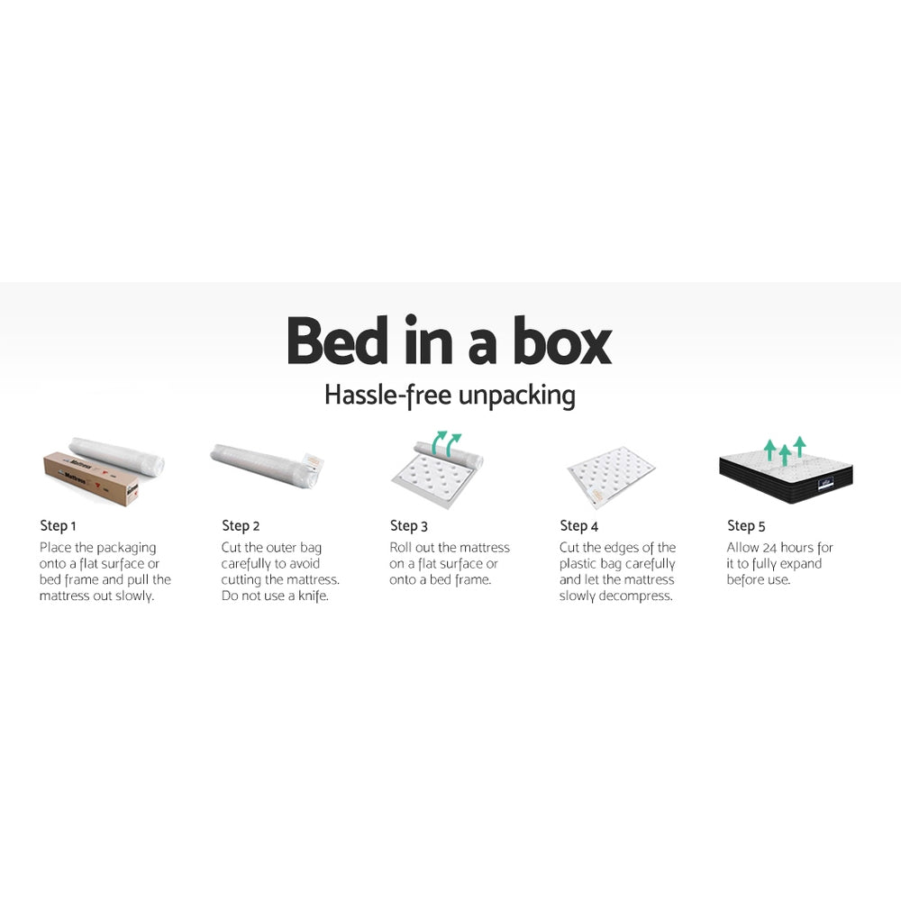 Lunaris (King) Super-Firm Pocket Spring Mattress | 32cm - Homecoze