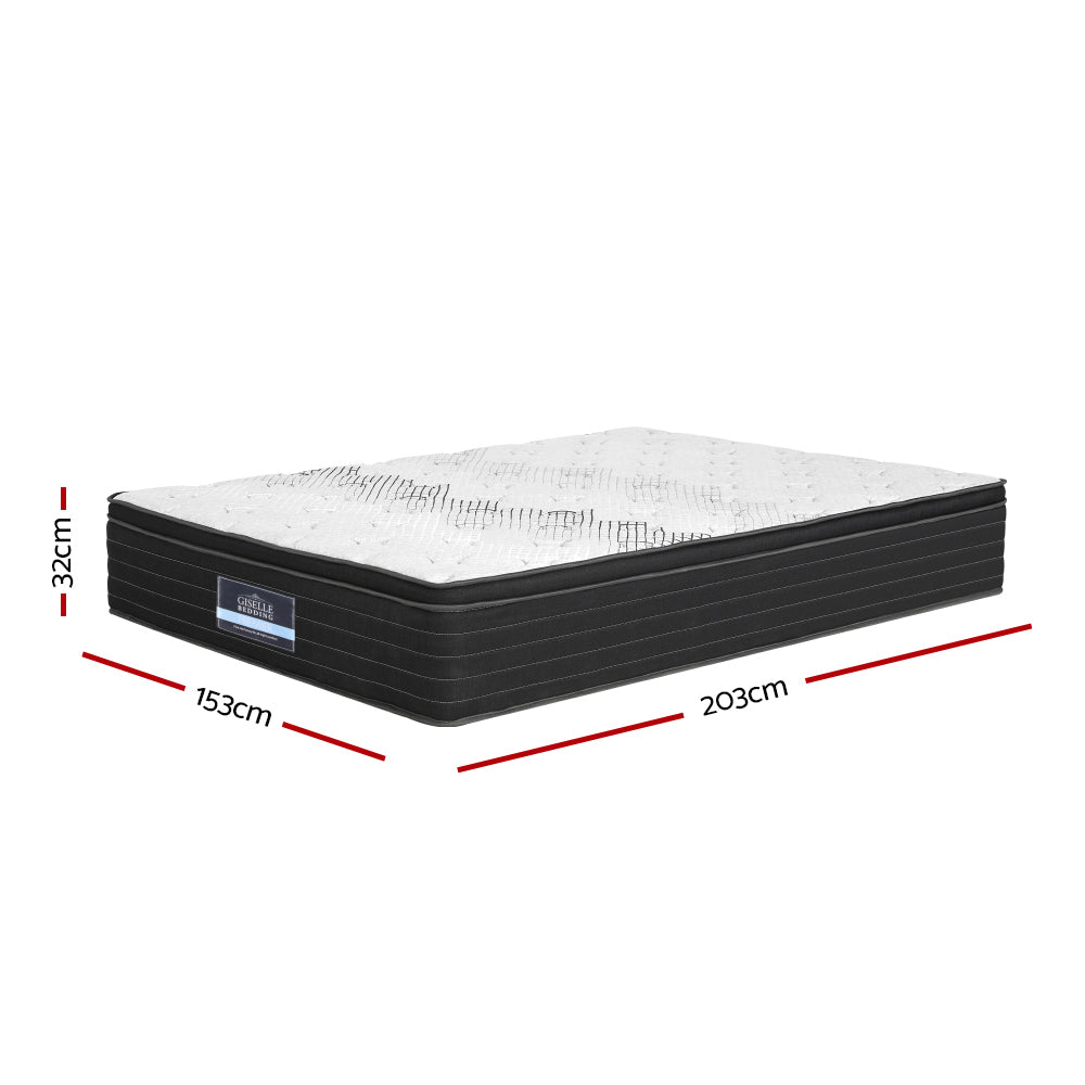 Lunaris (Queen) Super-Firm Pocket Spring Mattress | 32cm - Homecoze
